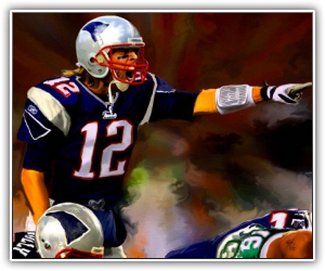 Brady Under Center (NFL does NOT like the Logo on this site.)
